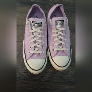 Converse Chuck Taylor All Star Checkered Classic Amythest Sneakers Size 7.5